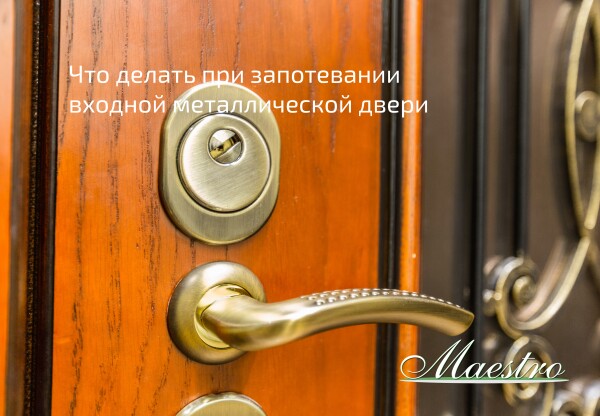 Что делать при запотевании входной металлической двери
