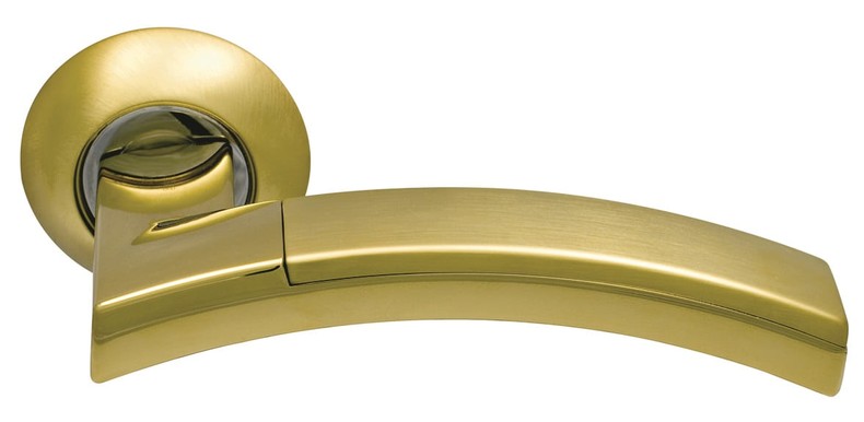 Дверная ручка SILLUR 132 S.GOLD/P.GOLD