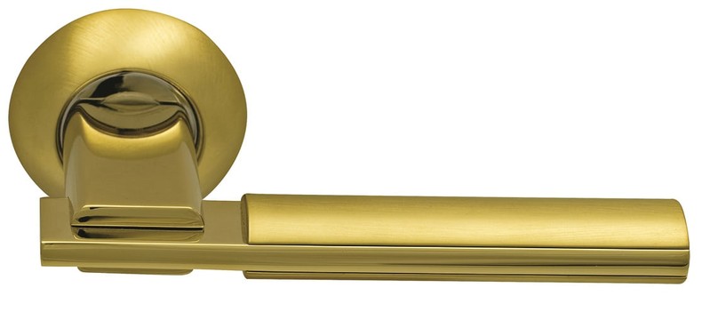 Дверная ручка SILLUR 94A S.GOLD/P.GOLD